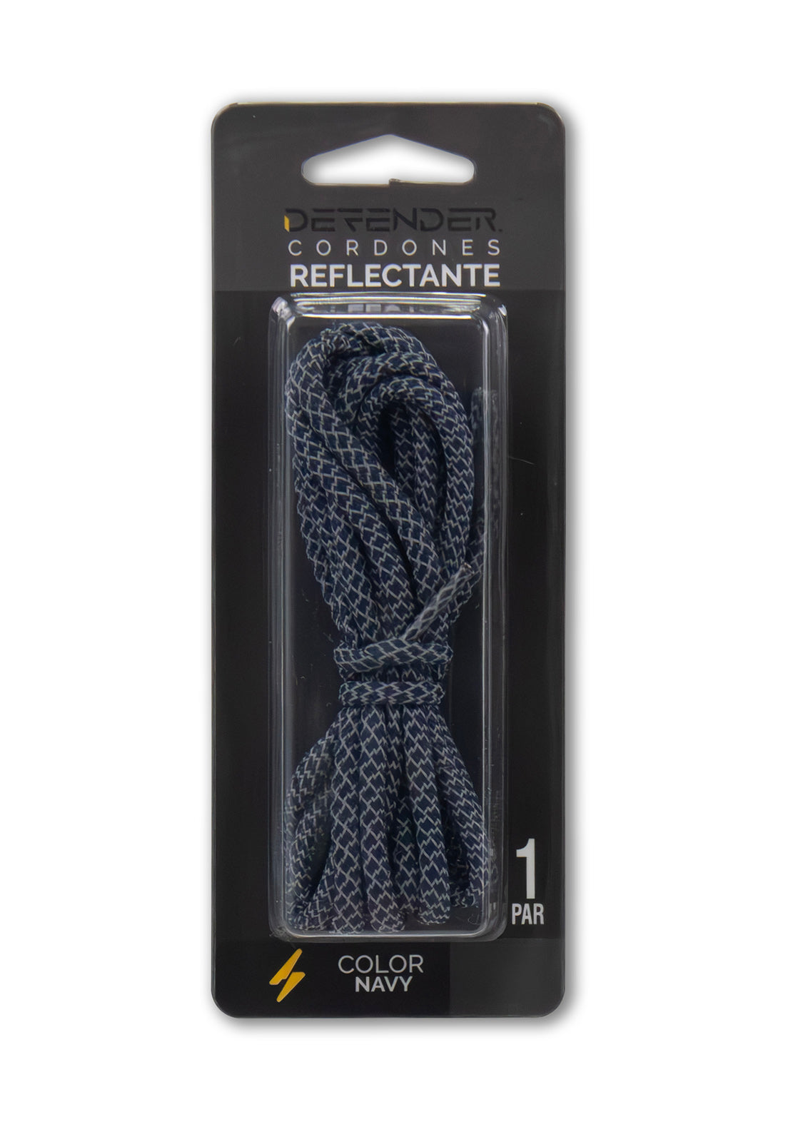 Cordones Defender Reflectante Navy Medium