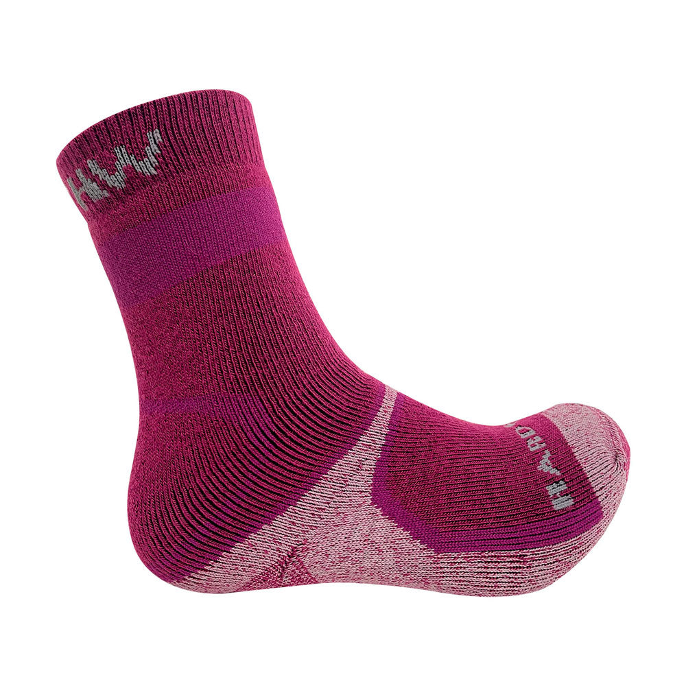 Calcetin HW con Cobre Antibacteriano 35% Lana Burdeo Mujer