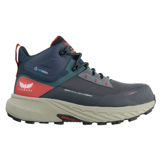 BOTIN DE TRABAJO FLY WORK FENIX DARK GRAY NAVY